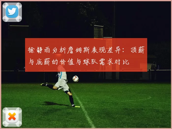 徐静雨分析詹姆斯表现差异：顶薪与底薪的价值与球队需求对比